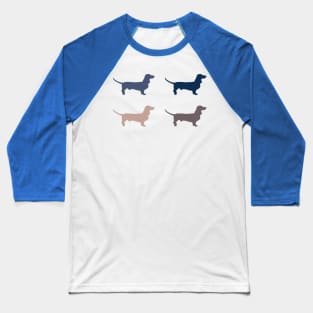 Elegant Wood Dachshund Baseball T-Shirt